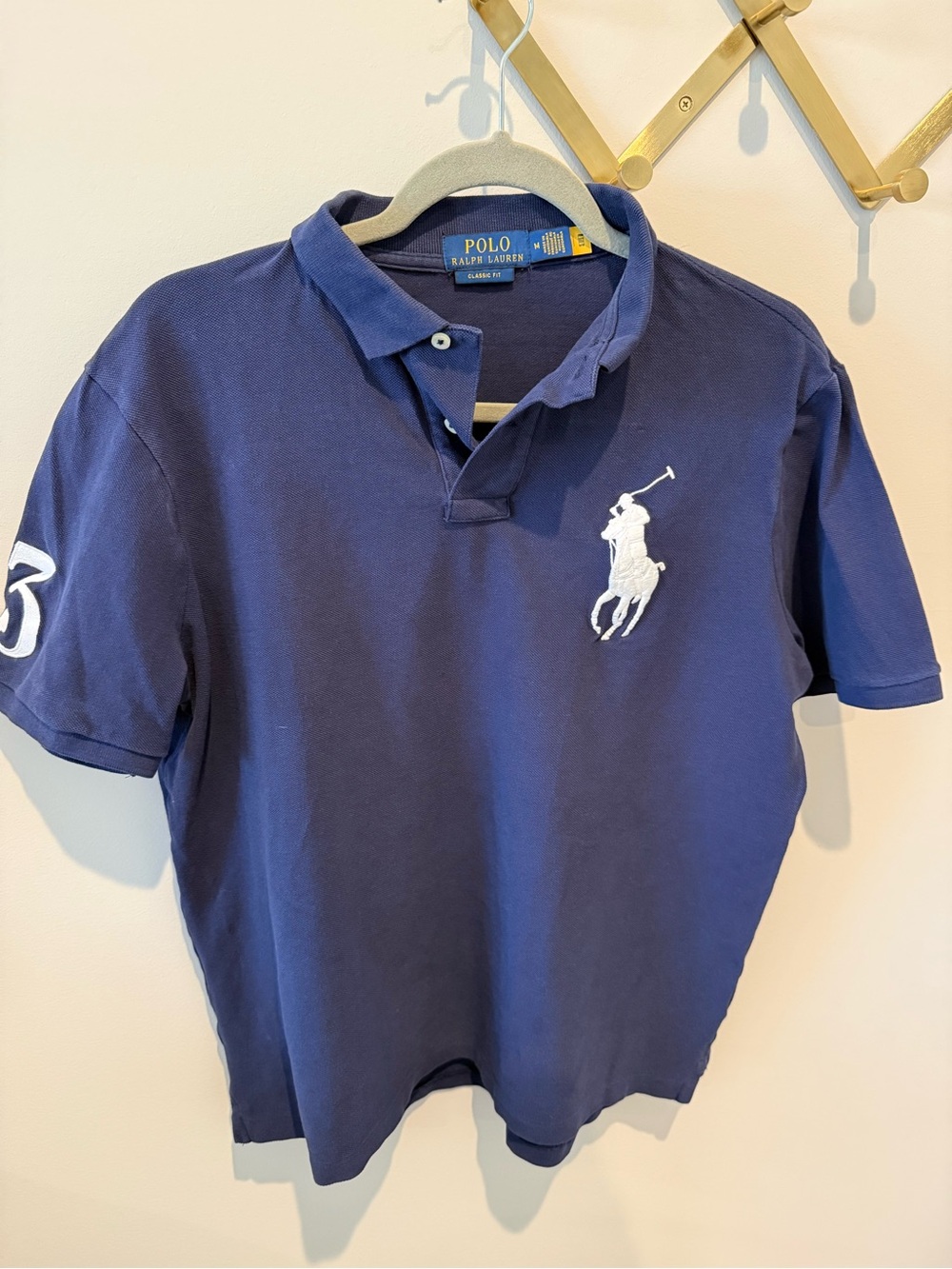 Ralph Lauren Polo Shirt in Navy with White Logo